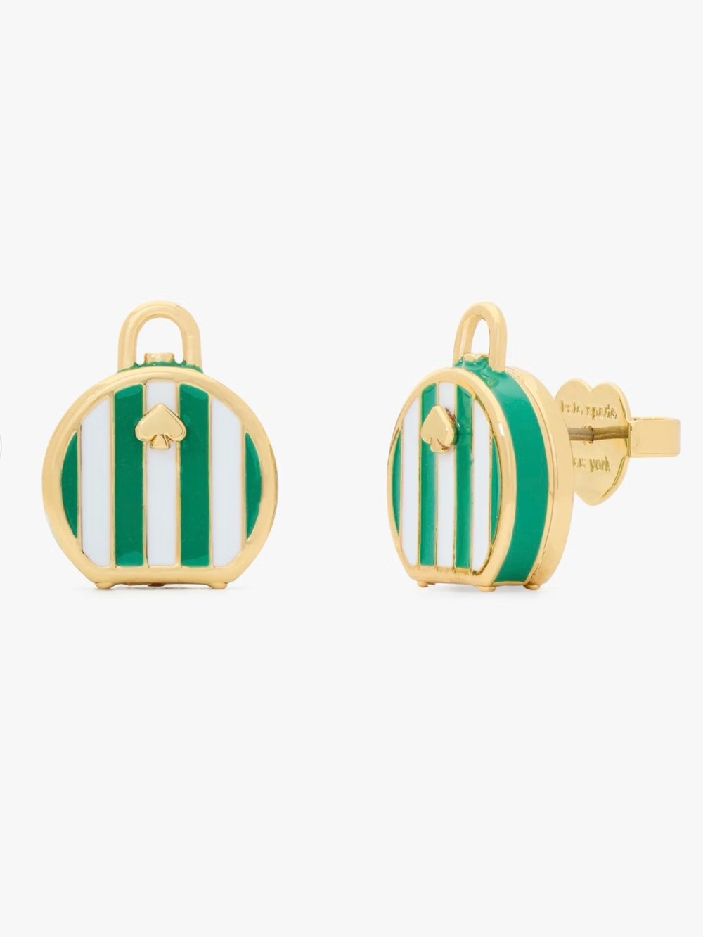 Kate Spade Away We Go Suitecase Stud Earrings